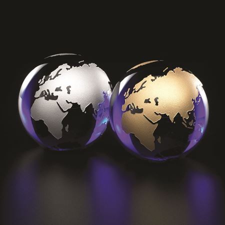 Crystal Globe on Plinth